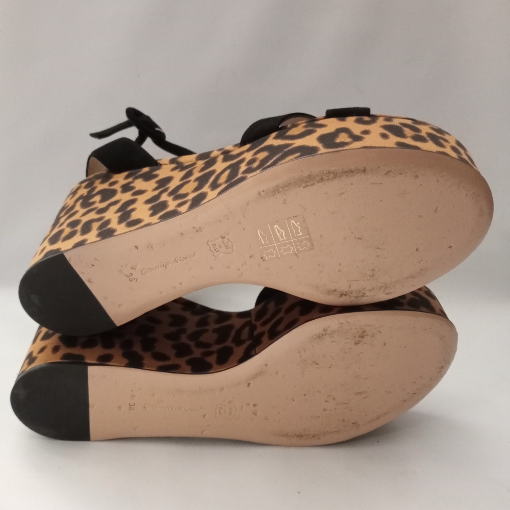 GIANVITO ROSSI Leopard Print Sandals, size 38 - Picture 6 of 9